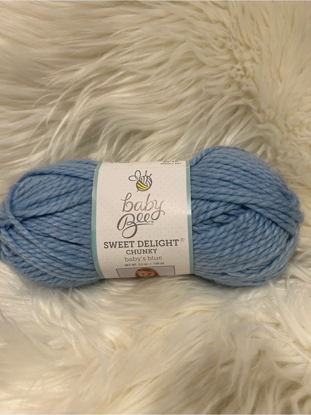 Sweet Delight Chunky Yarn in Baby's Blue